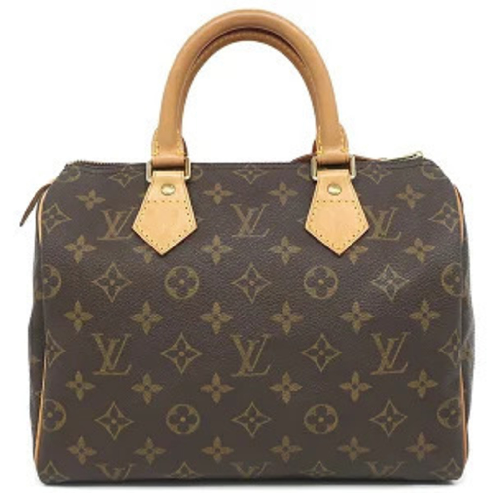 Louis Vuitton Speedy handbag Monogram canvas brown Boston key padlock